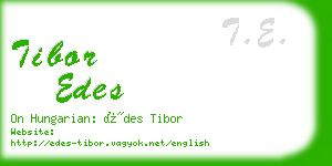 tibor edes business card